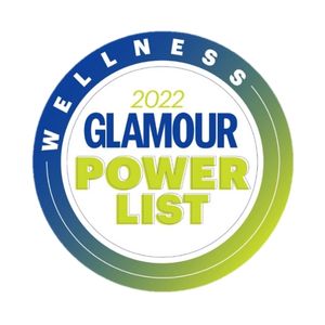 Glamour power list wellness award seal for 2022