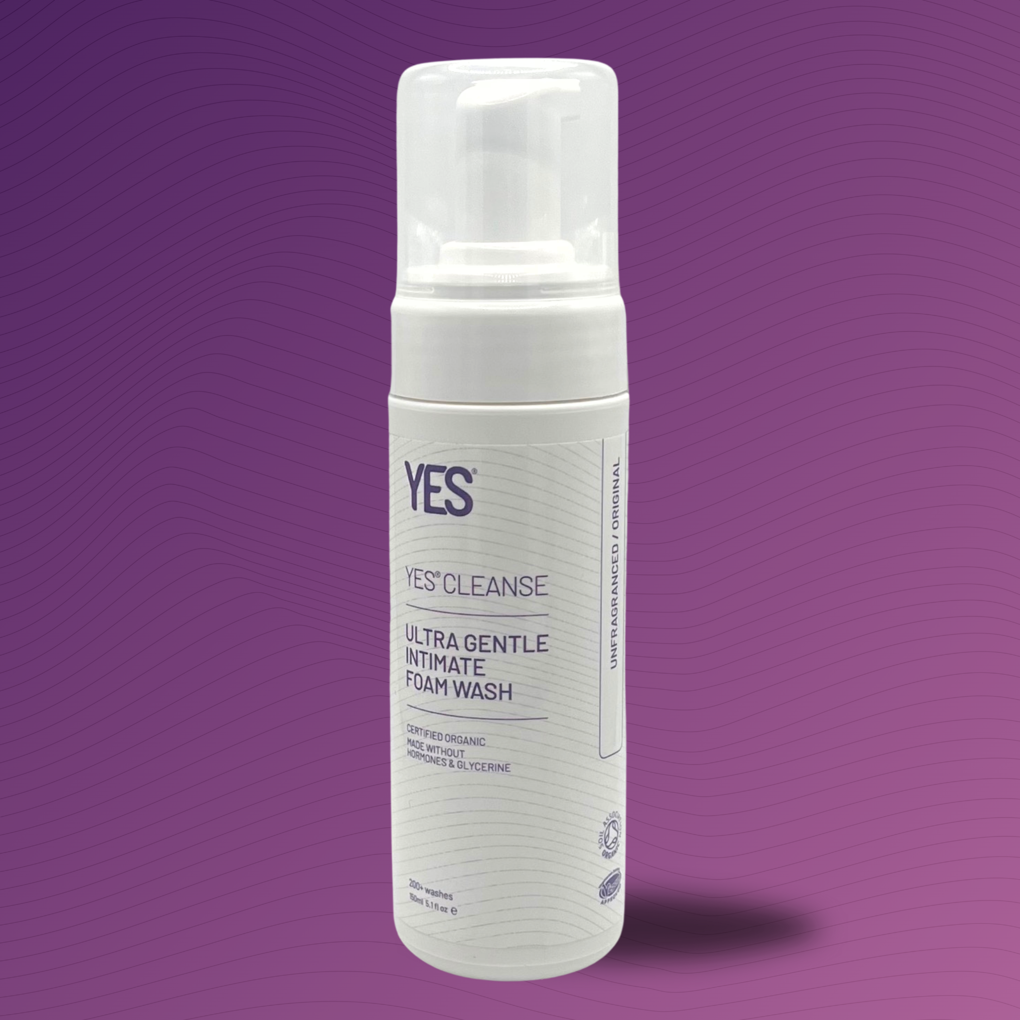 YES O YES bottle next to YES O YES box on a white background