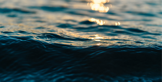 sunset reflecting on the ocean