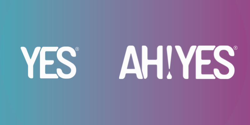 YES and AH! YES new logos 2023